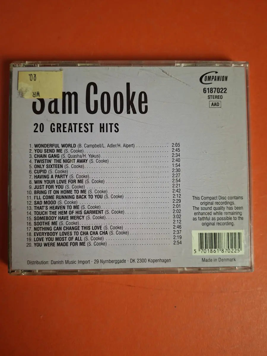 Sam Cooke – 20 Greatest Hits