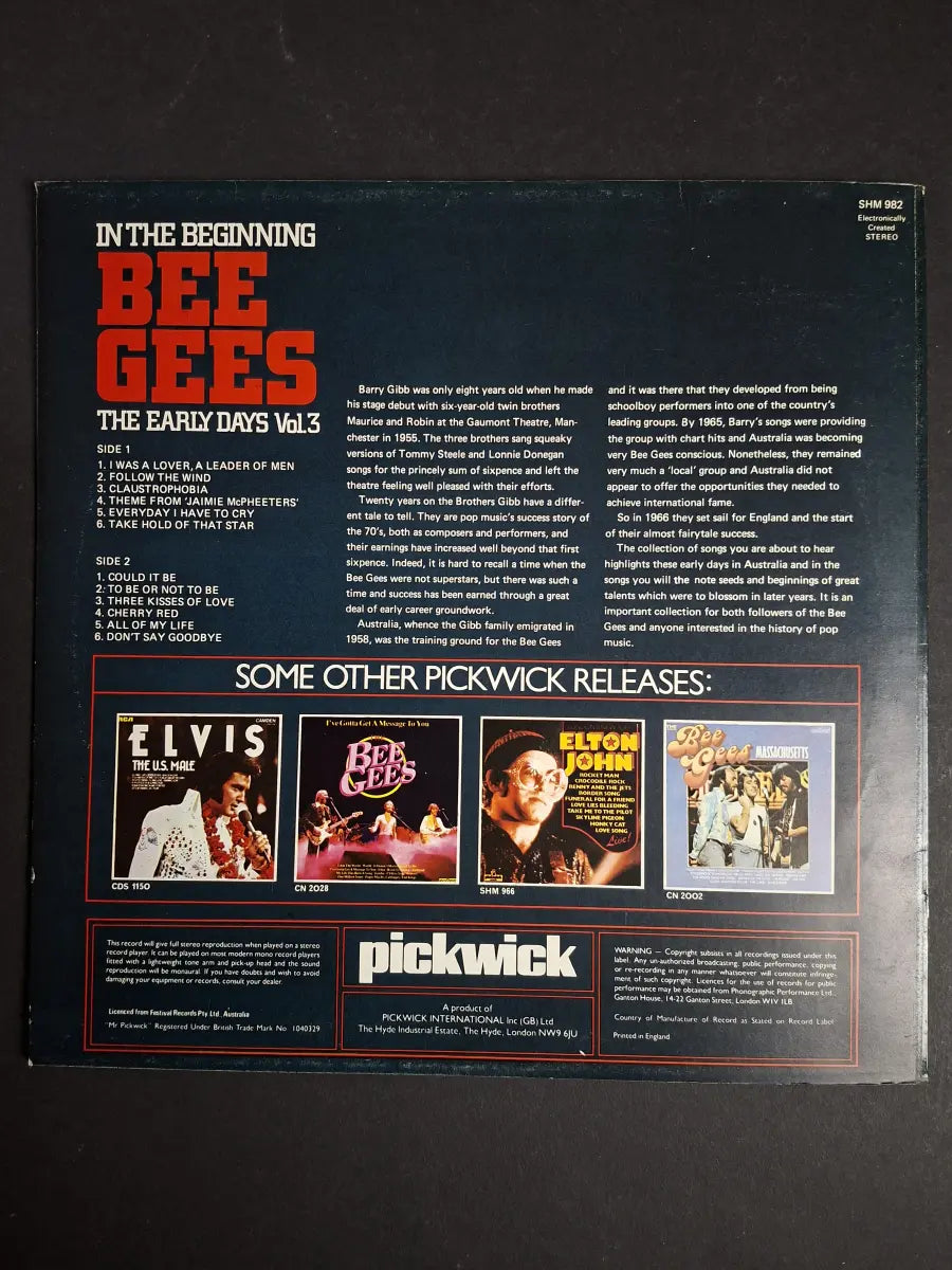 Bee Gees – In The Beginning - The Early Days Vol. 3