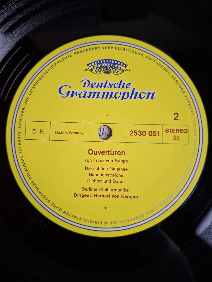 Suppé - Berliner Philharmoniker, Herbert von Karajan – Ouvertüren - Leichte Kavallerie·Pique Dame·Die Schöne Galathée·Dichter Und Bauer U.A.