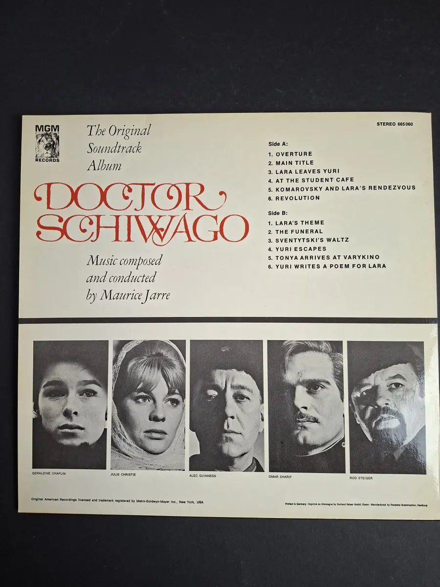 Maurice Jarre – Doctor Schiwago - The Original Soundtrack Album