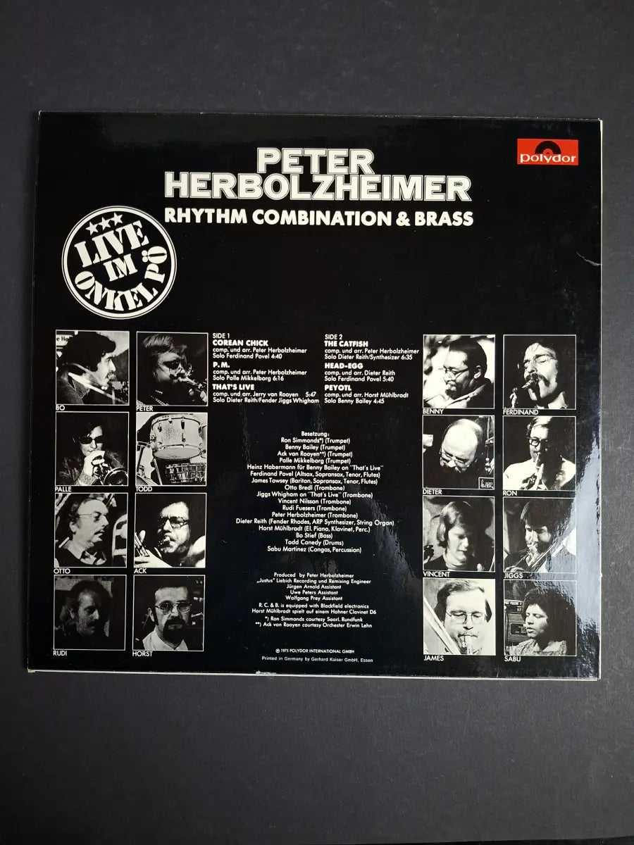 Peter Herbolzheimer Rhythm Combination & Brass ‎– Live Im Onkel Pö
