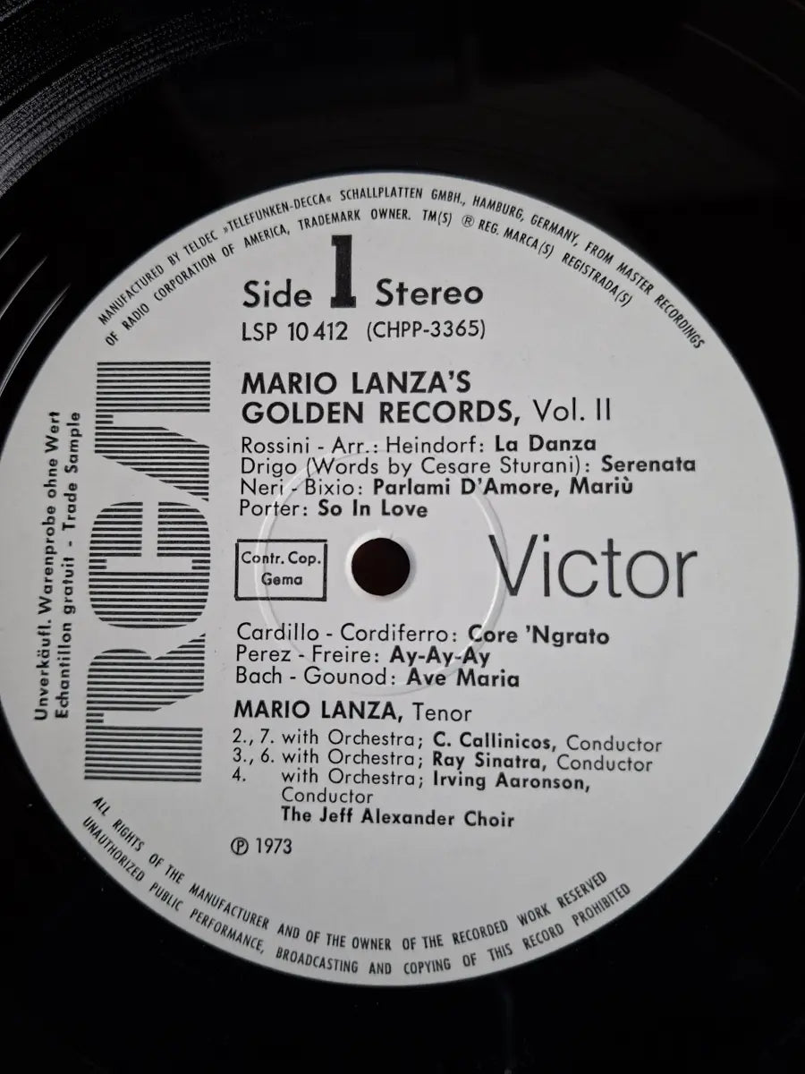 Mario Lanza – Mario Lanza's Golden Records Vol.II