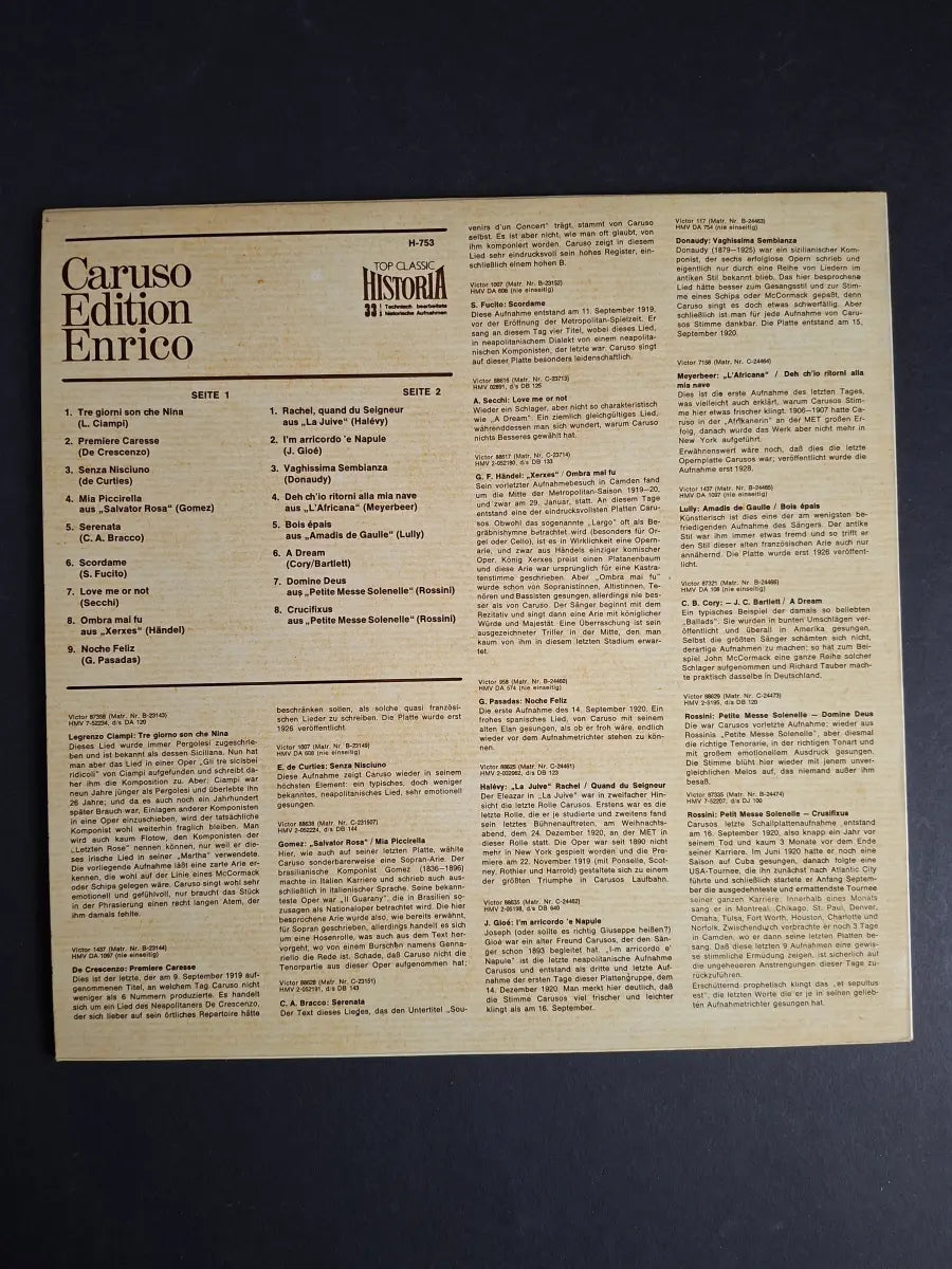 Enrico Caruso ‎– Edition Enrico Caruso