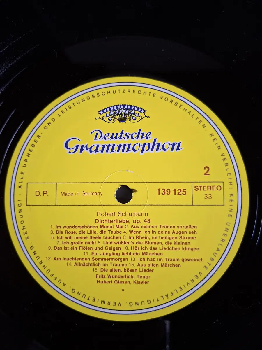 Fritz Wunderlich, Hubert Giesen - Schumann, Beethoven · Schubert – Lieder Von Beethoven, Schubert Und Schumann