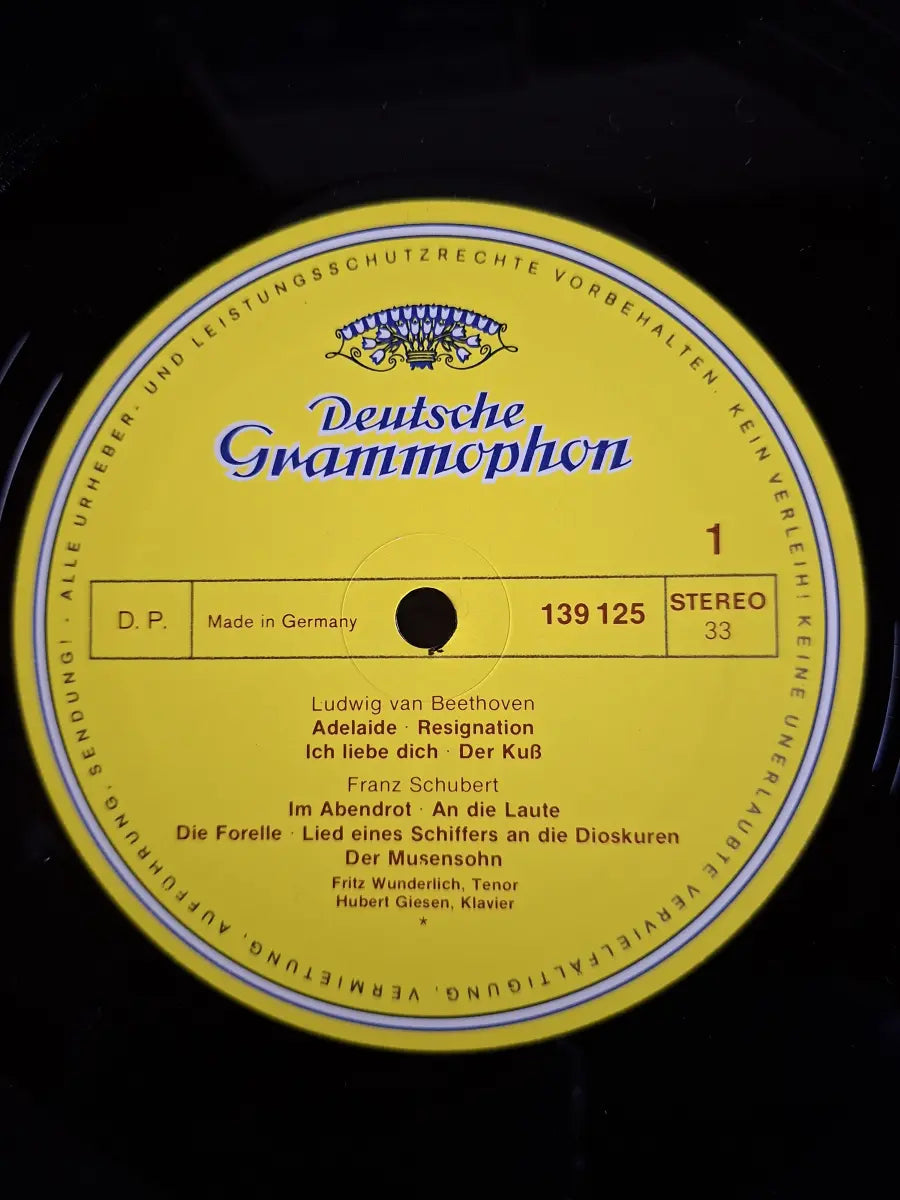 Fritz Wunderlich, Hubert Giesen - Schumann, Beethoven · Schubert – Lieder Von Beethoven, Schubert Und Schumann
