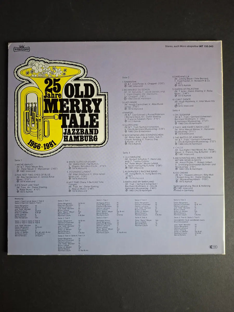 Old Merry Tale Jazzband – 25 Jahre Old Merry Tale Jazzband Hamburg