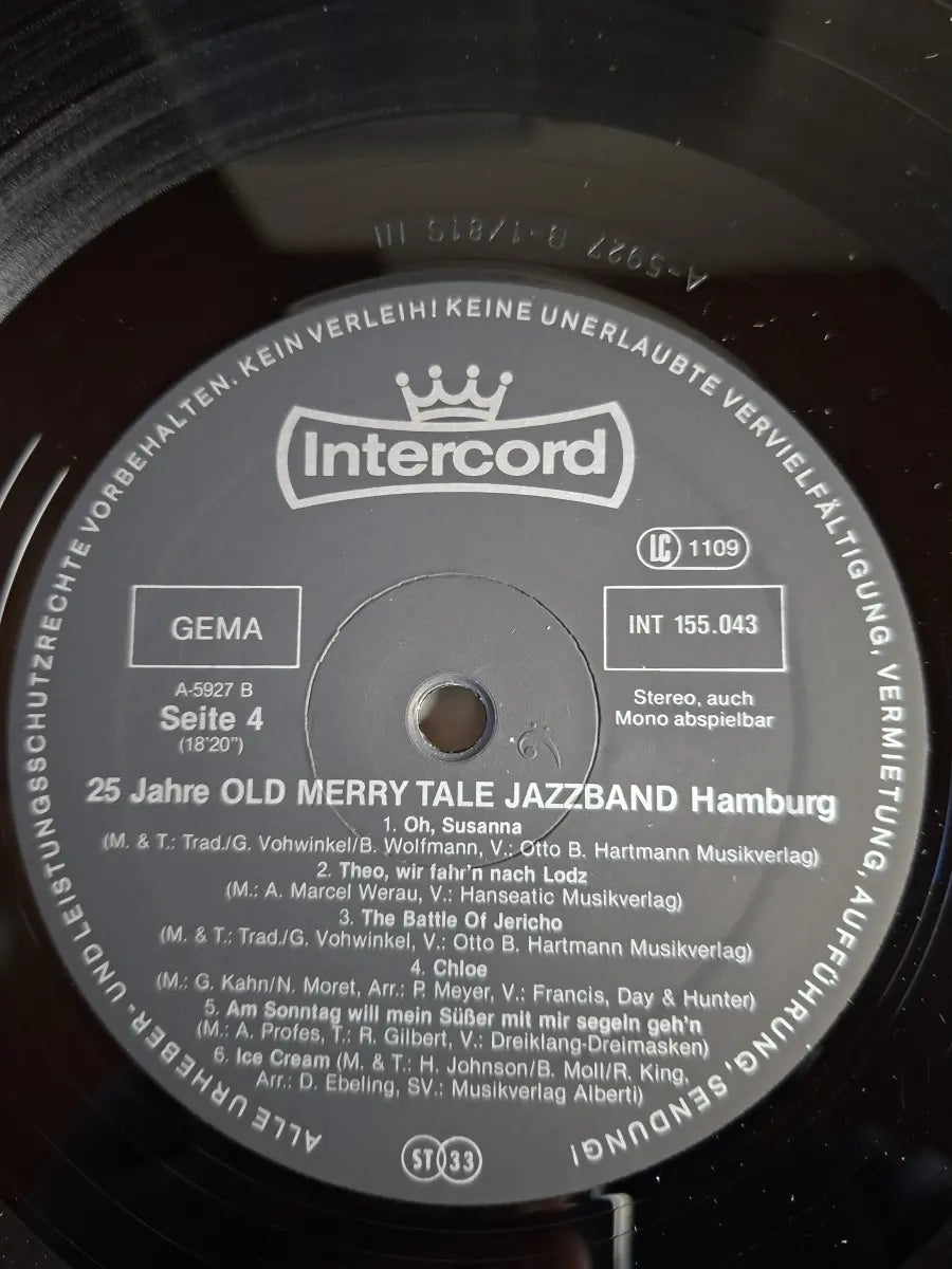 Old Merry Tale Jazzband – 25 Jahre Old Merry Tale Jazzband Hamburg