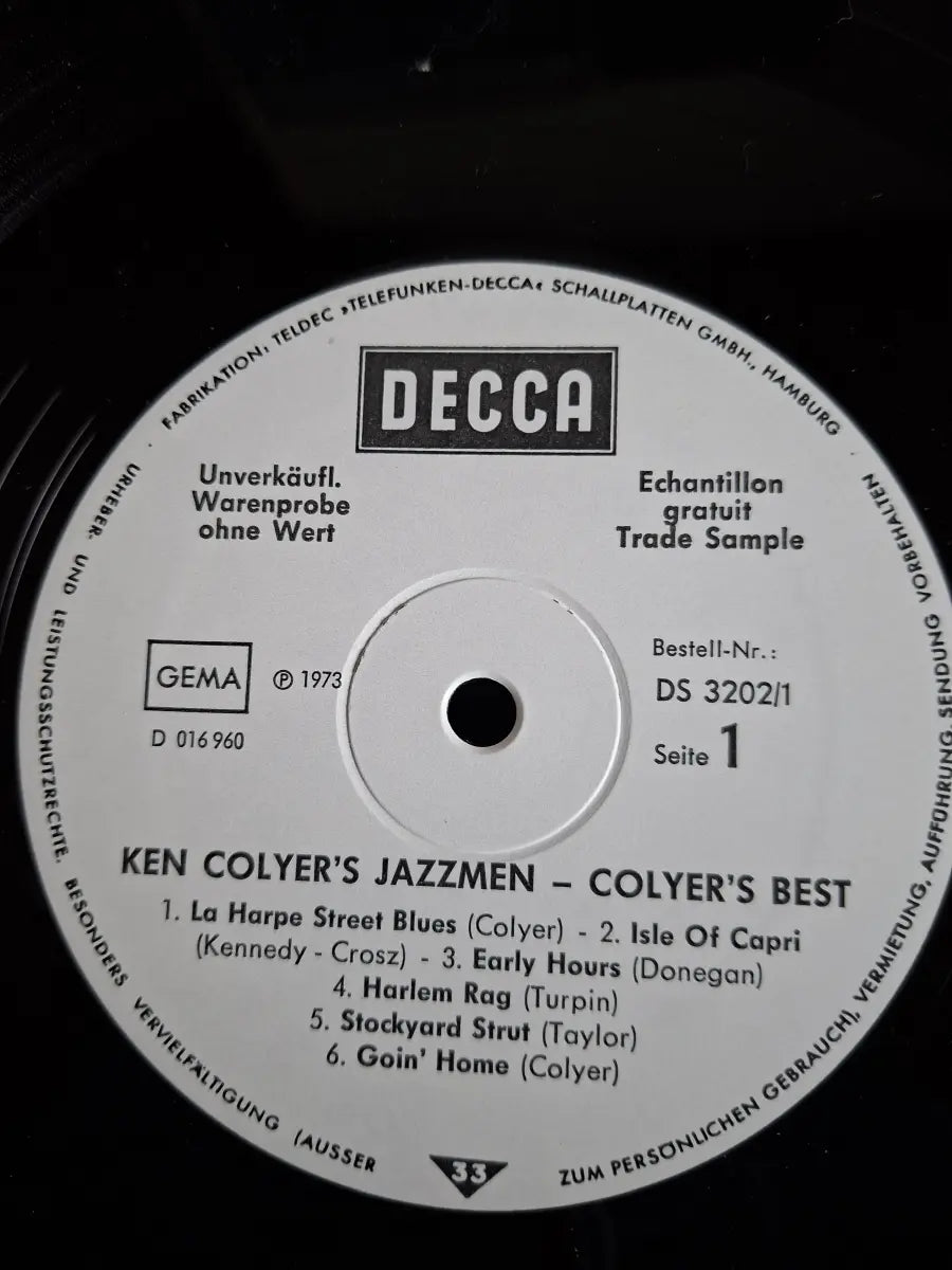 Ken Colyer's Jazzmen – Colyer's Best