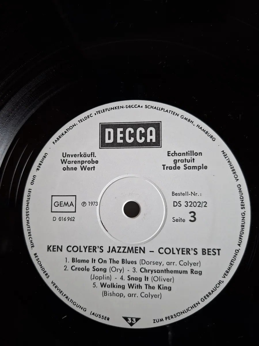 Ken Colyer's Jazzmen – Colyer's Best