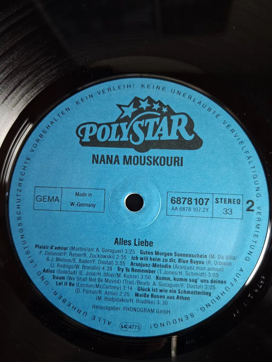 Nana Mouskouri – Alles Liebe... - 20 Ihrer Schönsten Lieder