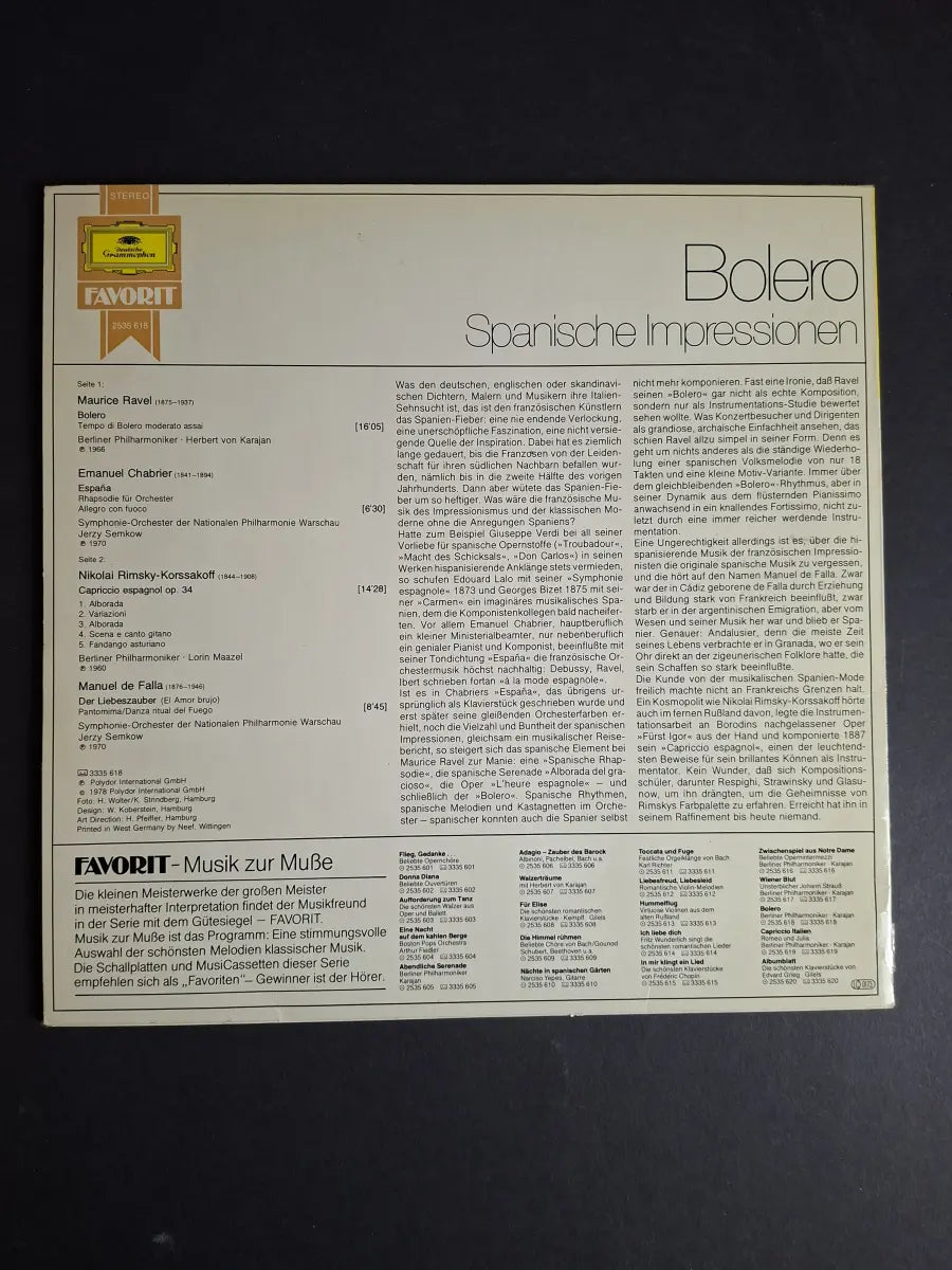 Sampler - Bolero (Spanische Impressionen)