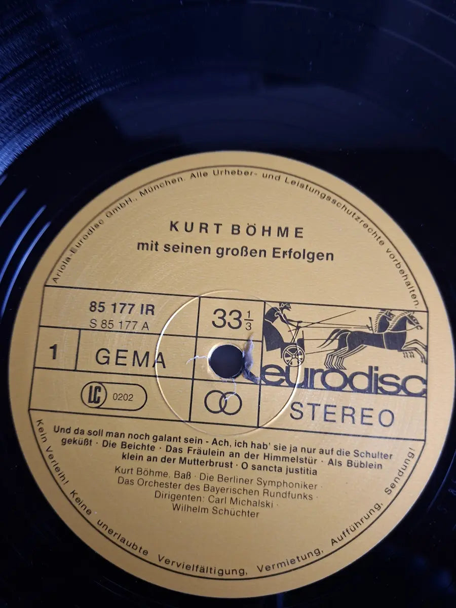 Kurt Böhme – Kurt Böhme Mit Seinen Großen Erfolgen