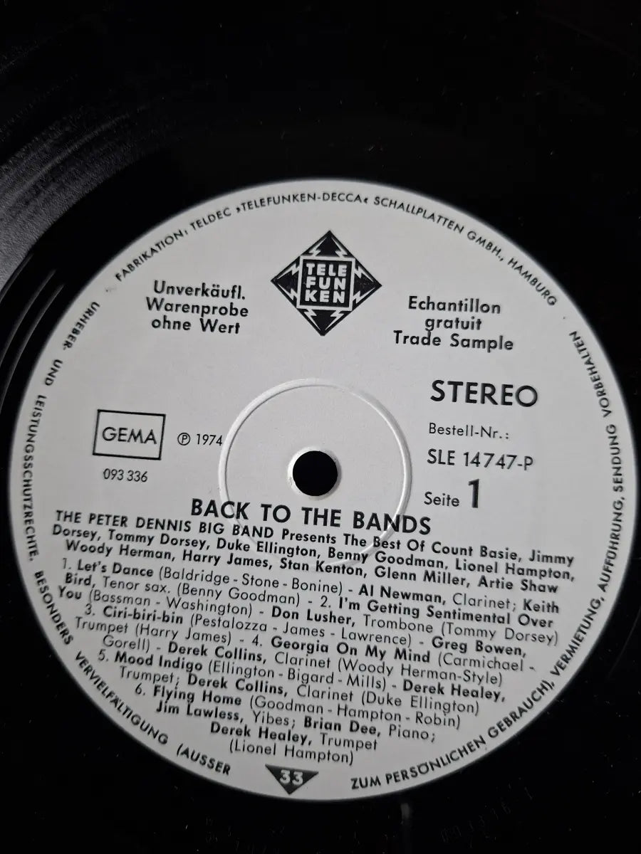 The Peter Dennis Big Band – Back To The Bands