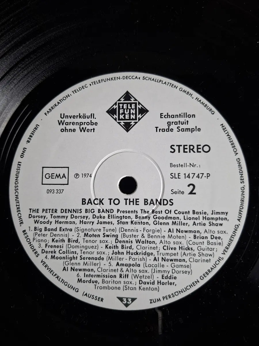 The Peter Dennis Big Band – Back To The Bands