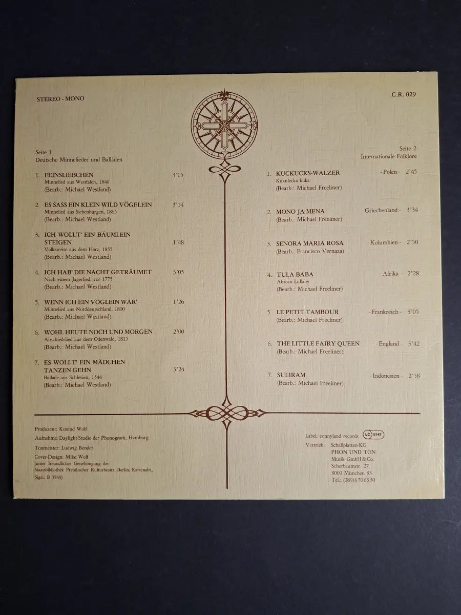 Das Ensemble Michael Westland – Folklore - Global - Instrumental