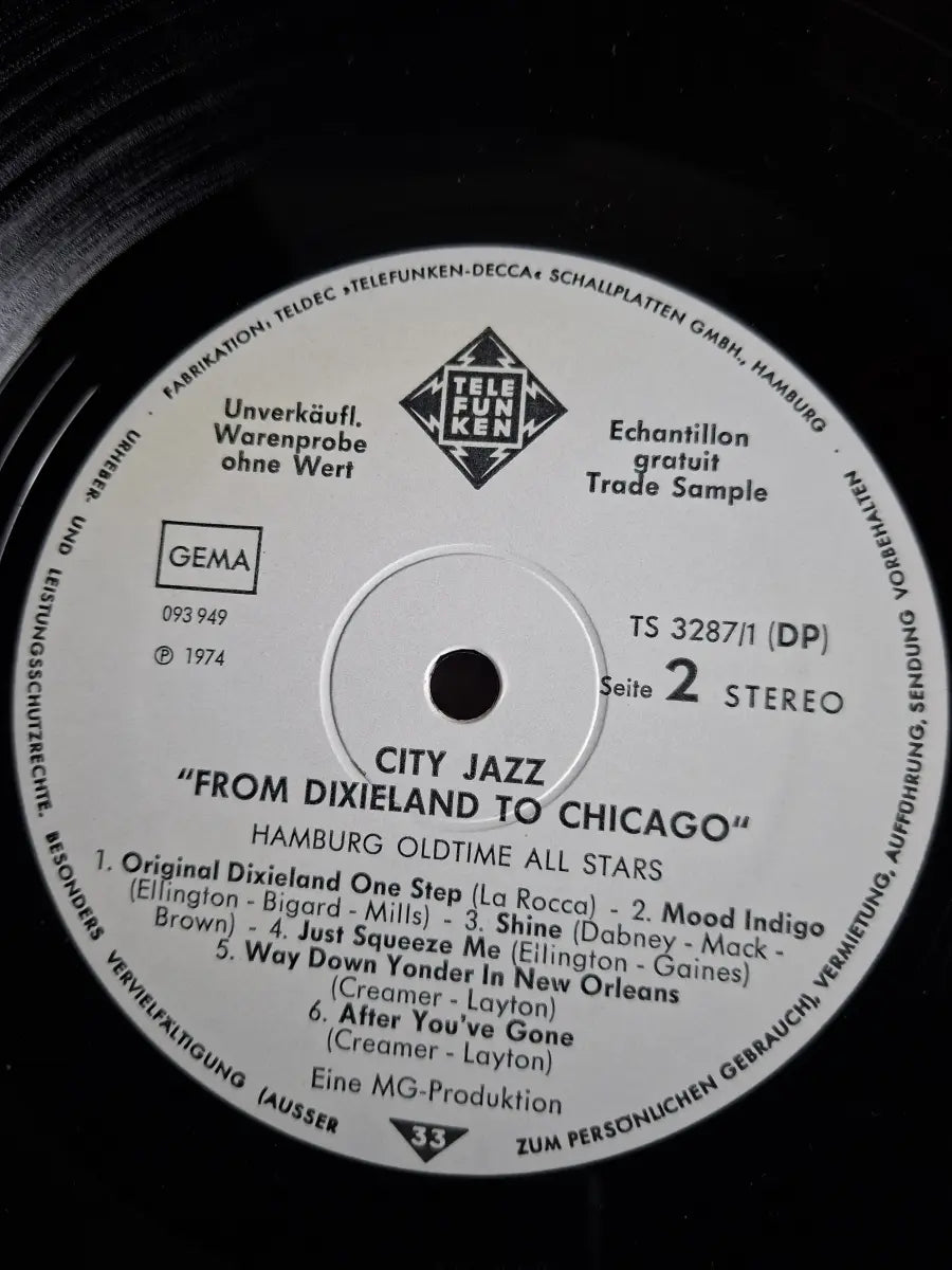 The Hamburg Oldtime Allstars – City Jazz "From Dixieland To Chicago"
