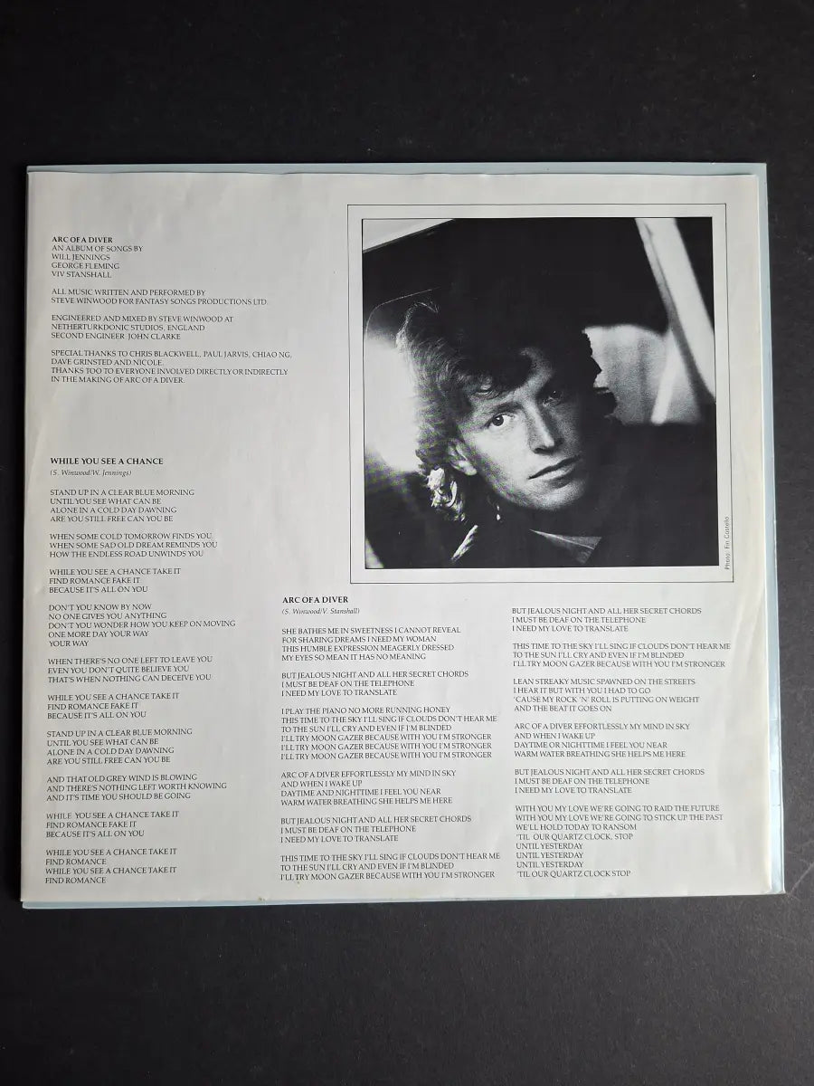 Steve Winwood – Arc Of A Diver