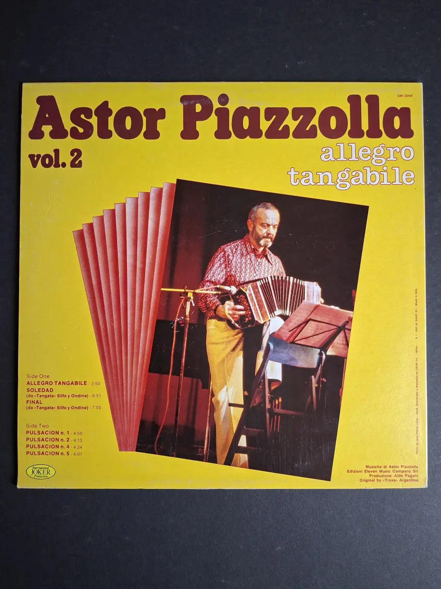 Astor Piazzolla ‎– Vol. 2 - Allegro Tangabile