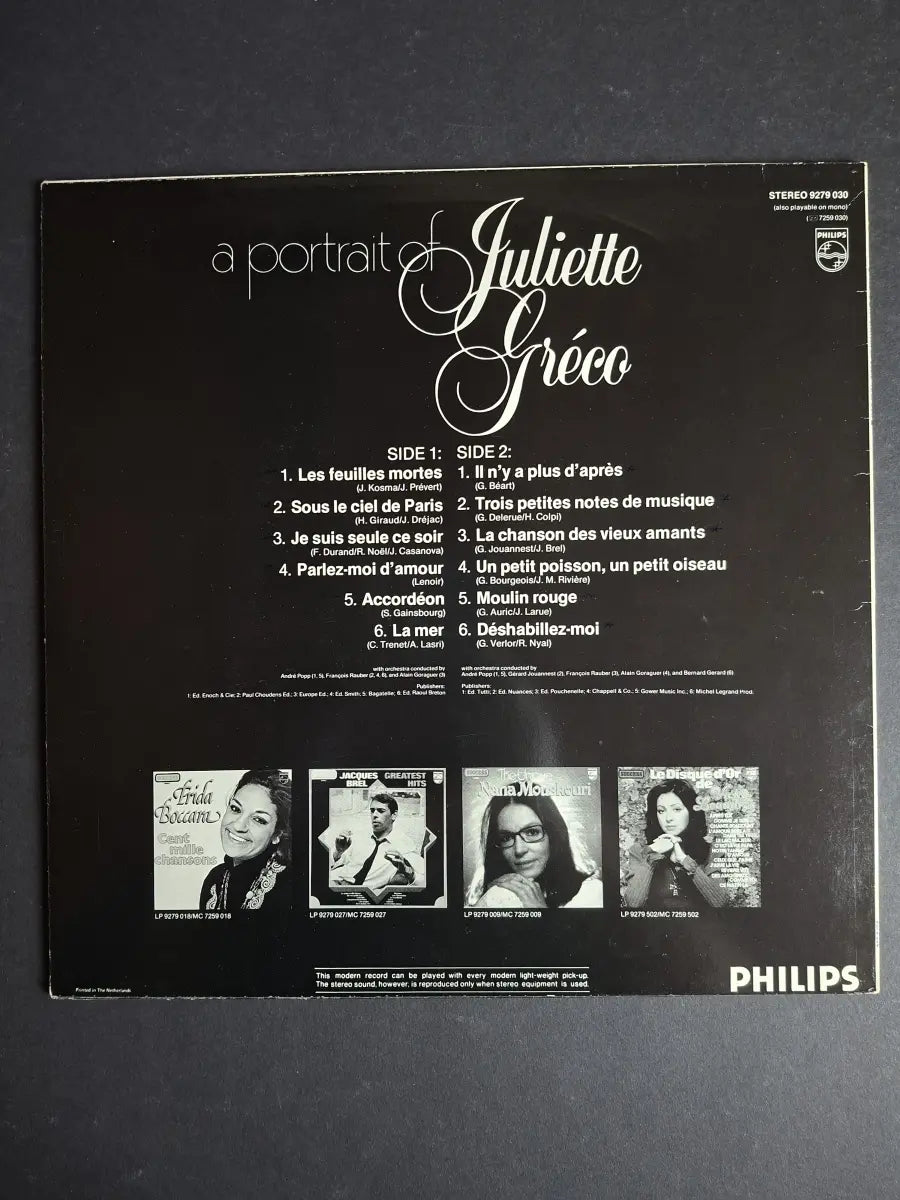 Juliette Gréco – A Portrait Of Juliette Gréco