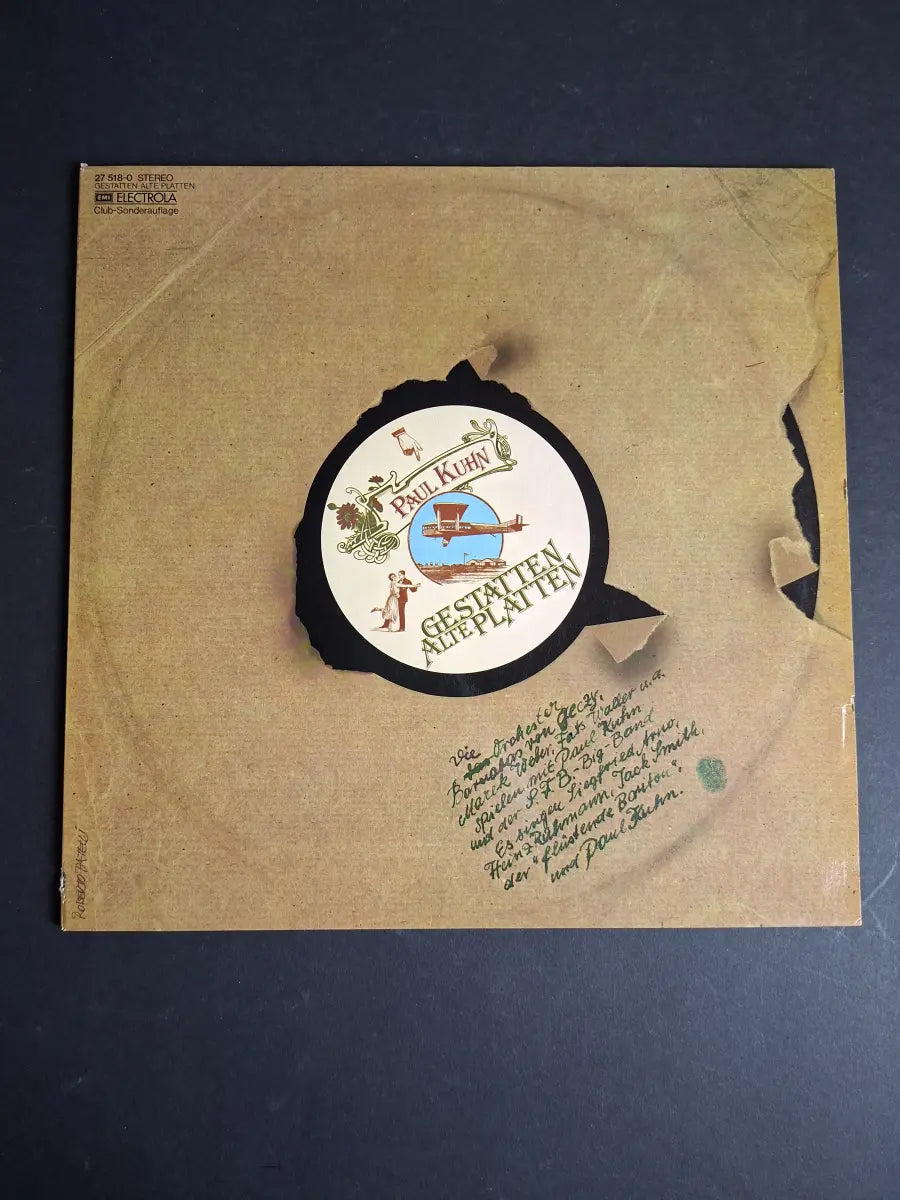 Paul Kuhn, SFB-Big-Band – Gestatten Alte Platten