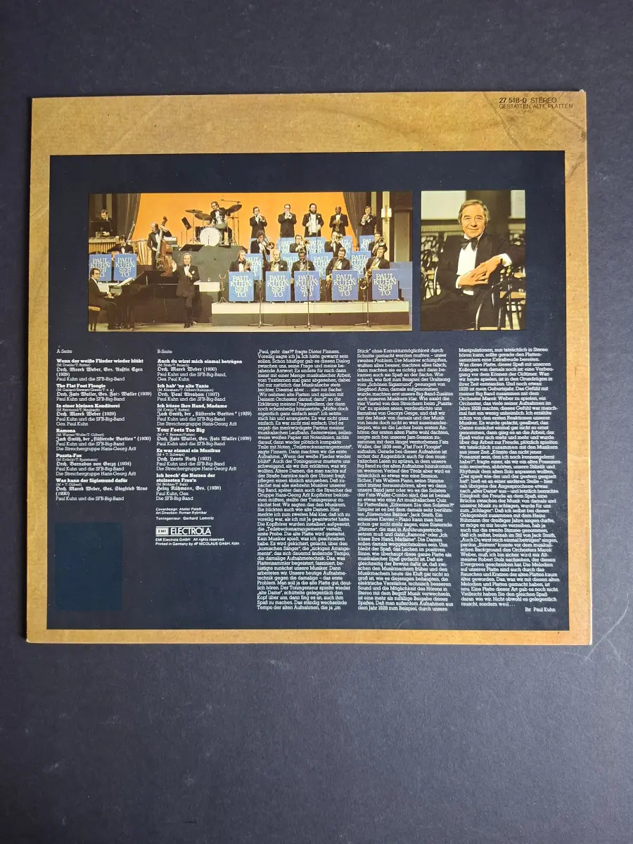 Paul Kuhn, SFB-Big-Band – Gestatten Alte Platten