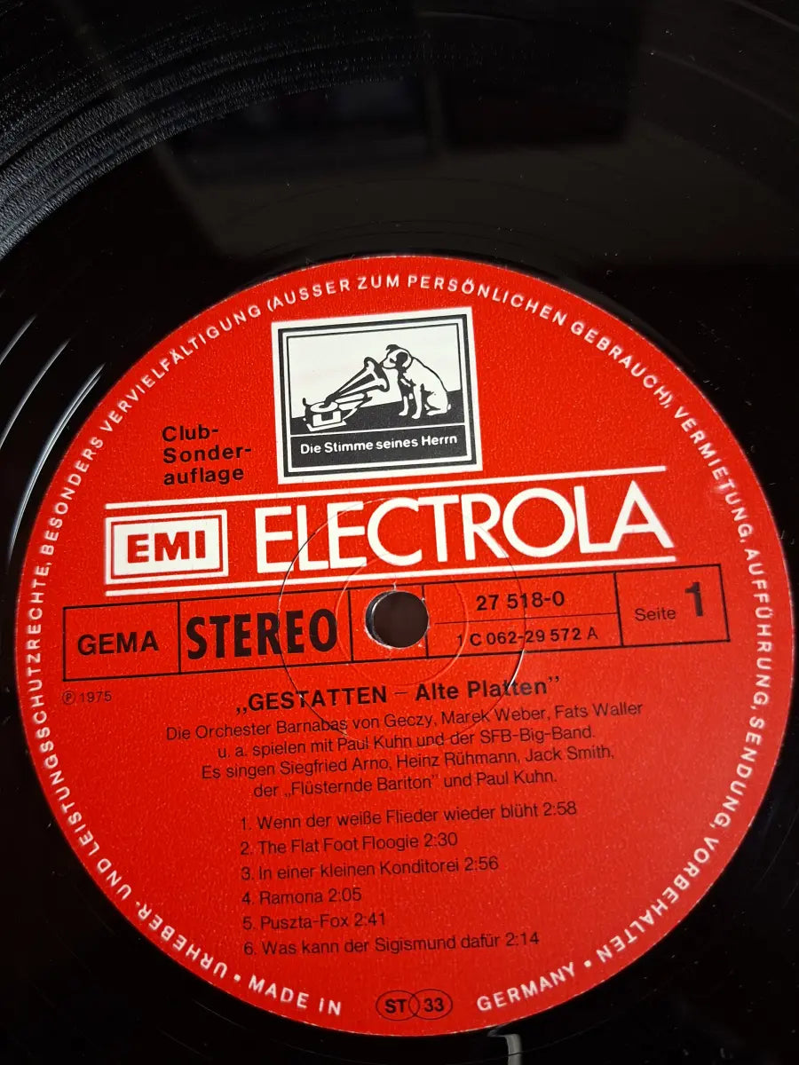 Paul Kuhn, SFB-Big-Band – Gestatten Alte Platten