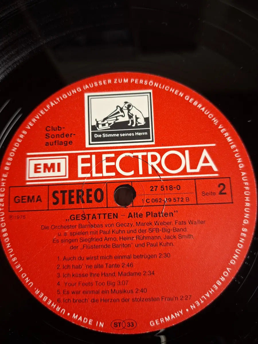 Paul Kuhn, SFB-Big-Band – Gestatten Alte Platten