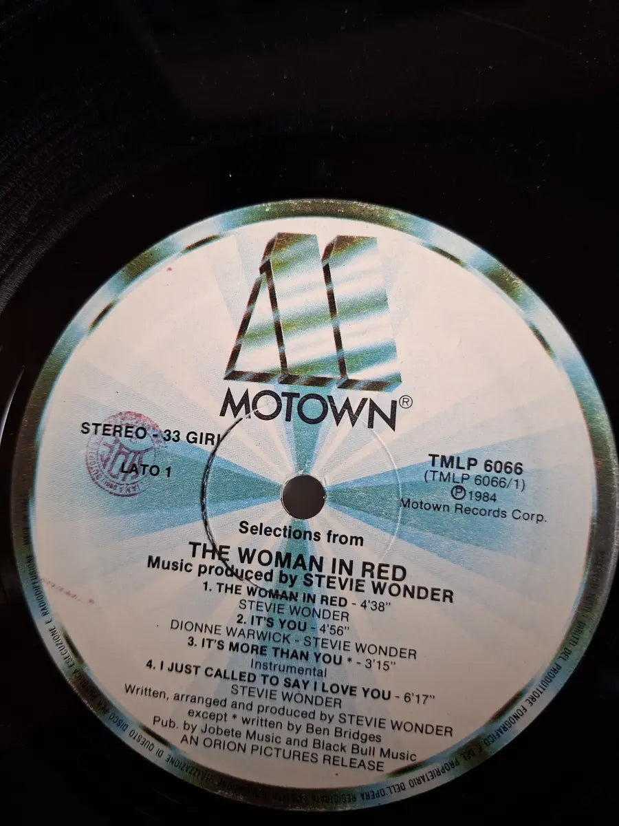 Stevie Wonder – The Woman In Red (Original Motion Picture Soundtrack)