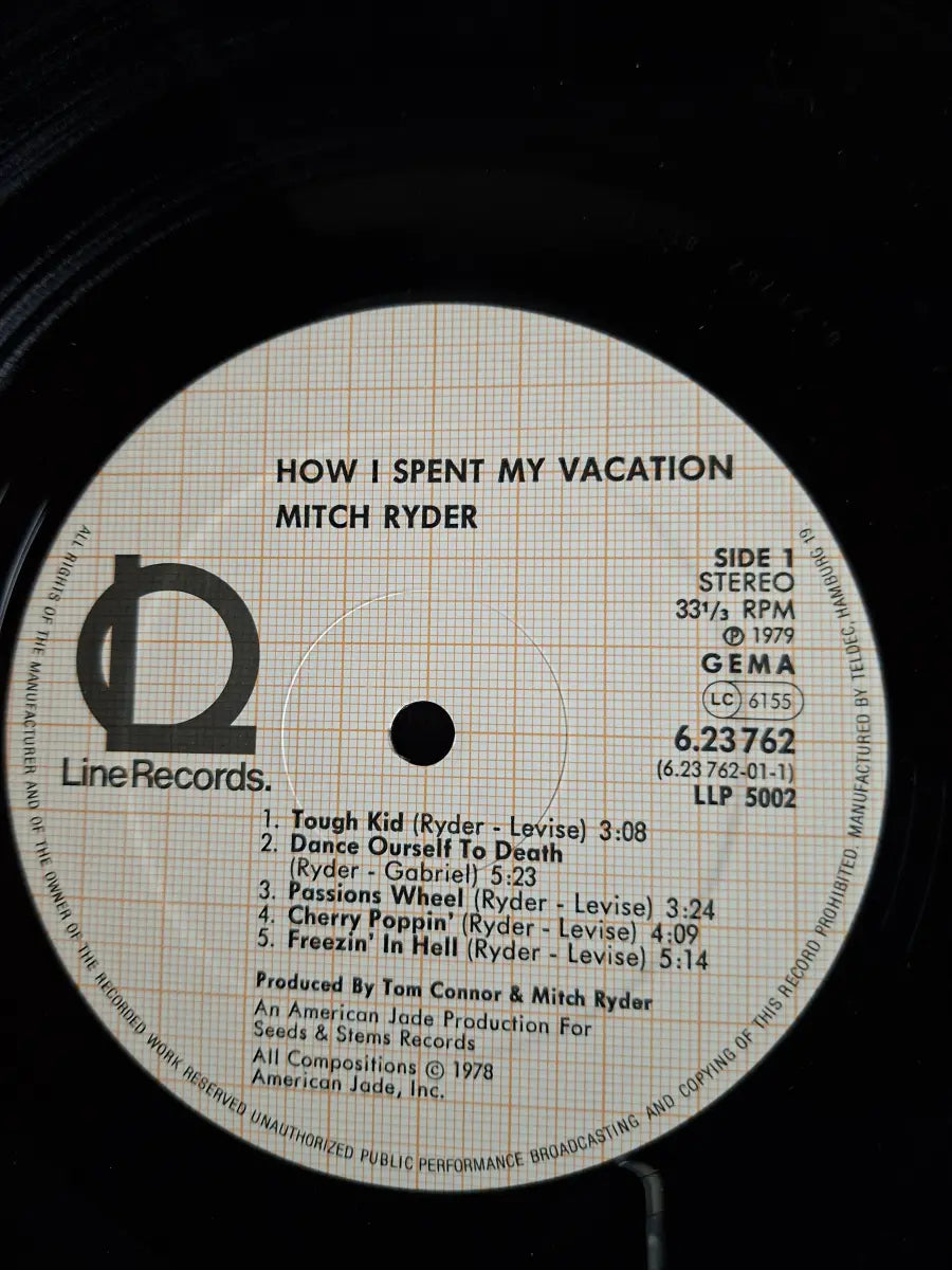 Mitch Ryder – How I Spent My Vacation