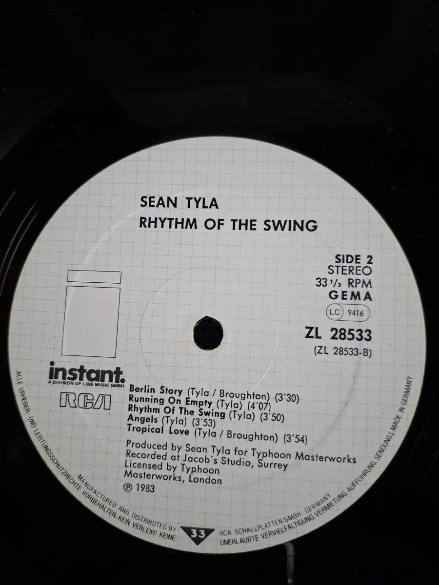 Sean Tyla – Rhythm Of The Swing