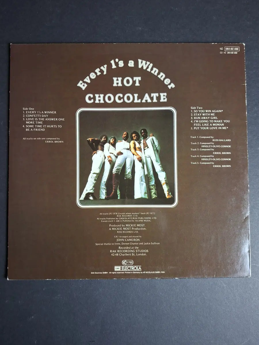 Hot Chocolate – Every 1's A Winner