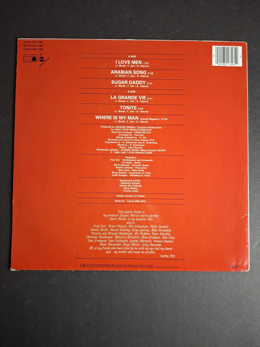 Eartha Kitt – I Love Men