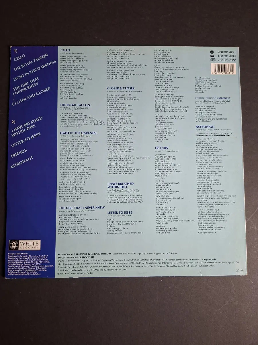 Parrish & Toppano – The Royal Falcon