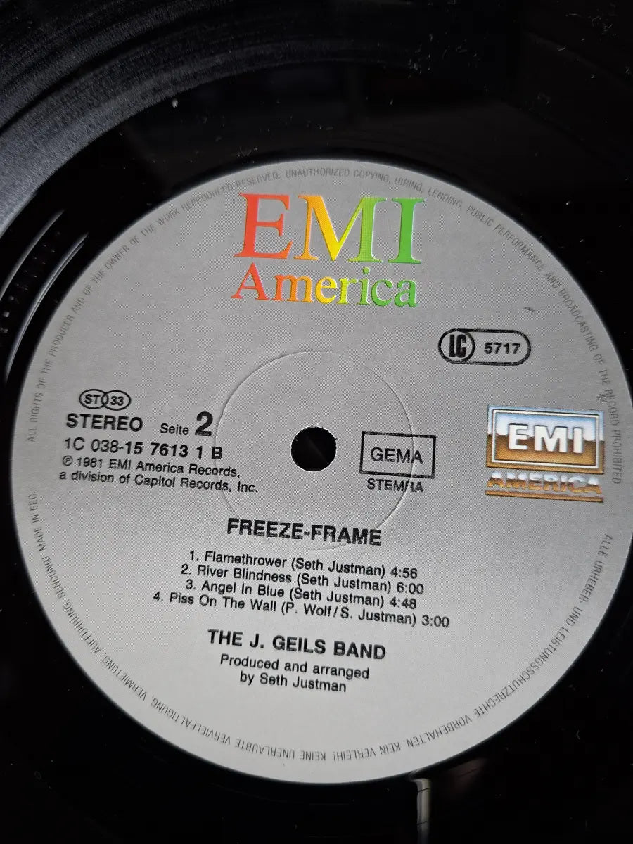 The J. Geils Band – Freeze Frame