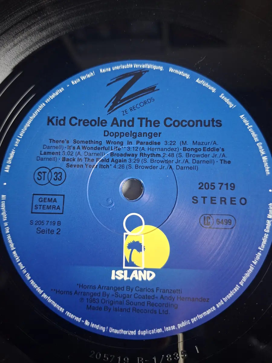 Kid Creole And The Coconuts – Doppelganger