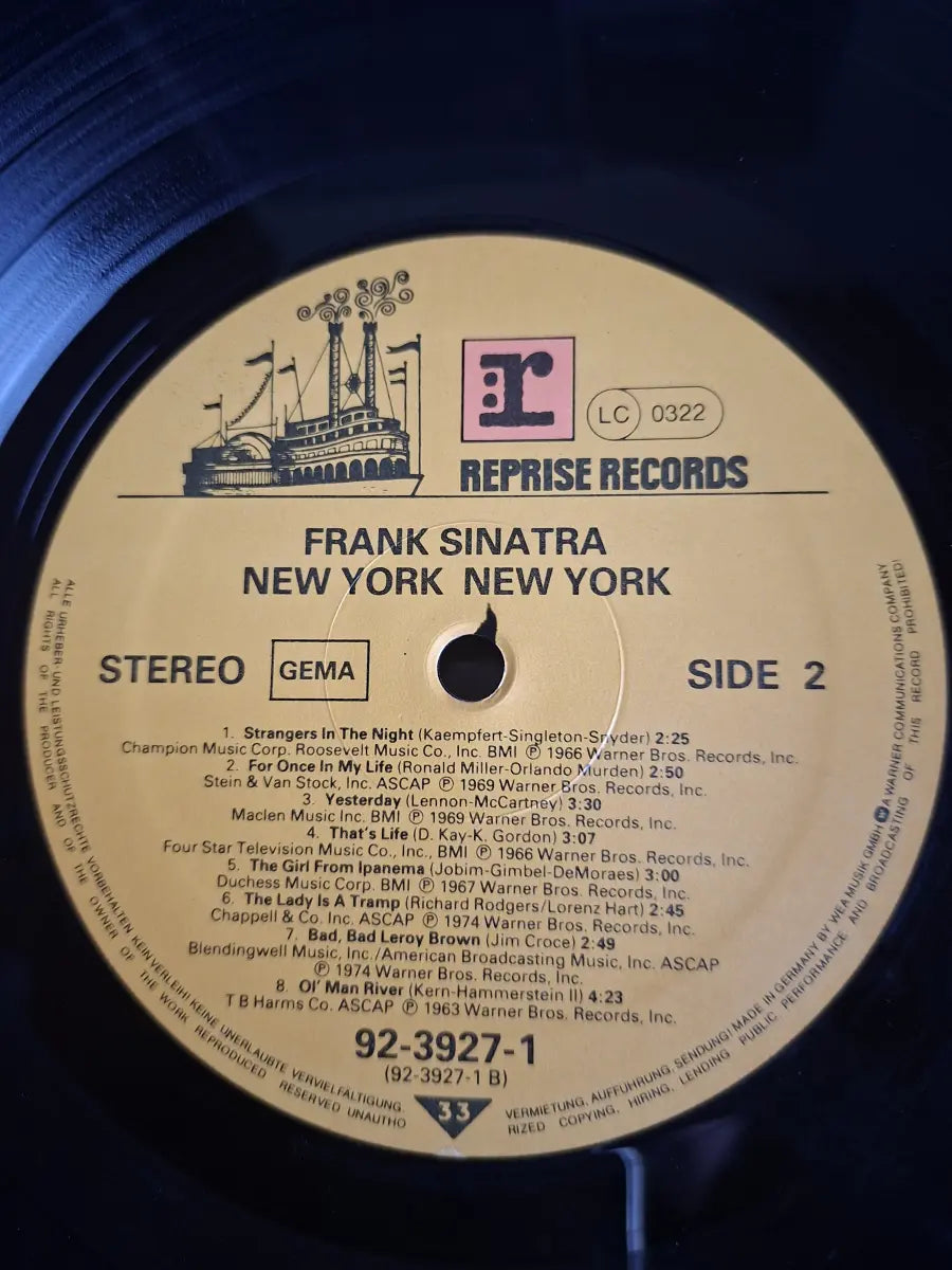 Frank Sinatra ‎– New York New York (Seine Grössten Erfolge)