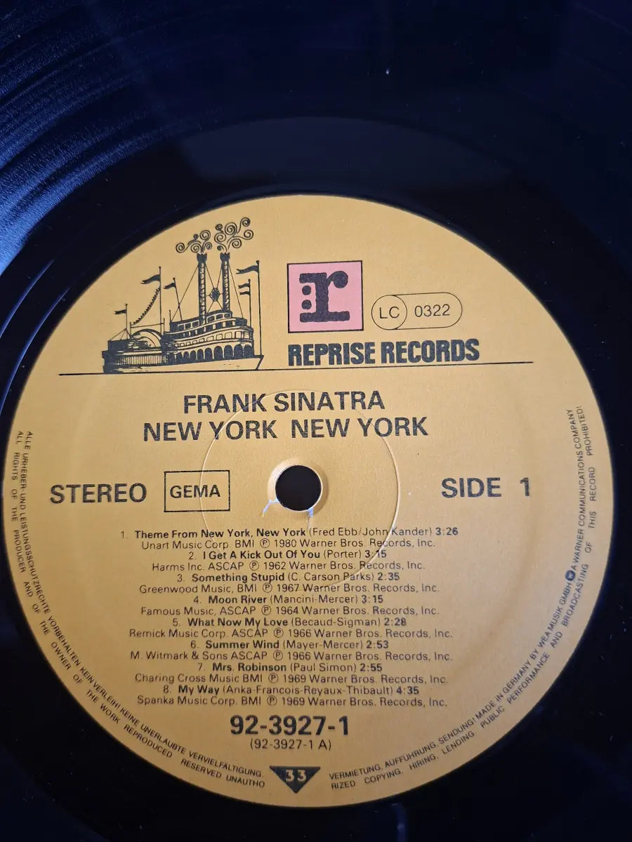 Frank Sinatra ‎– New York New York (Seine Grössten Erfolge)