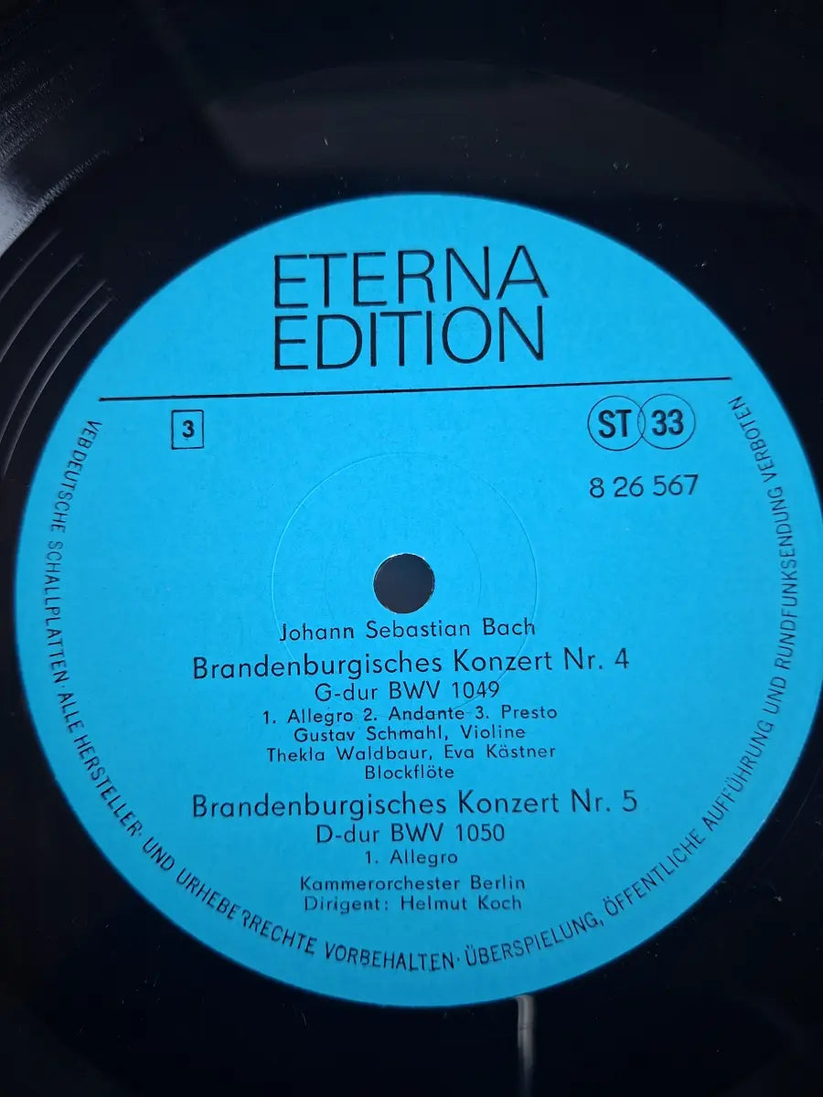 Bach, Kammerorchester Berlin, Helmut Koch – Die Sechs Brandenburgischen Konzerte (BWV 1046-1051)
