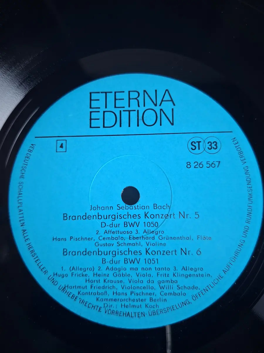 Bach, Kammerorchester Berlin, Helmut Koch – Die Sechs Brandenburgischen Konzerte (BWV 1046-1051)