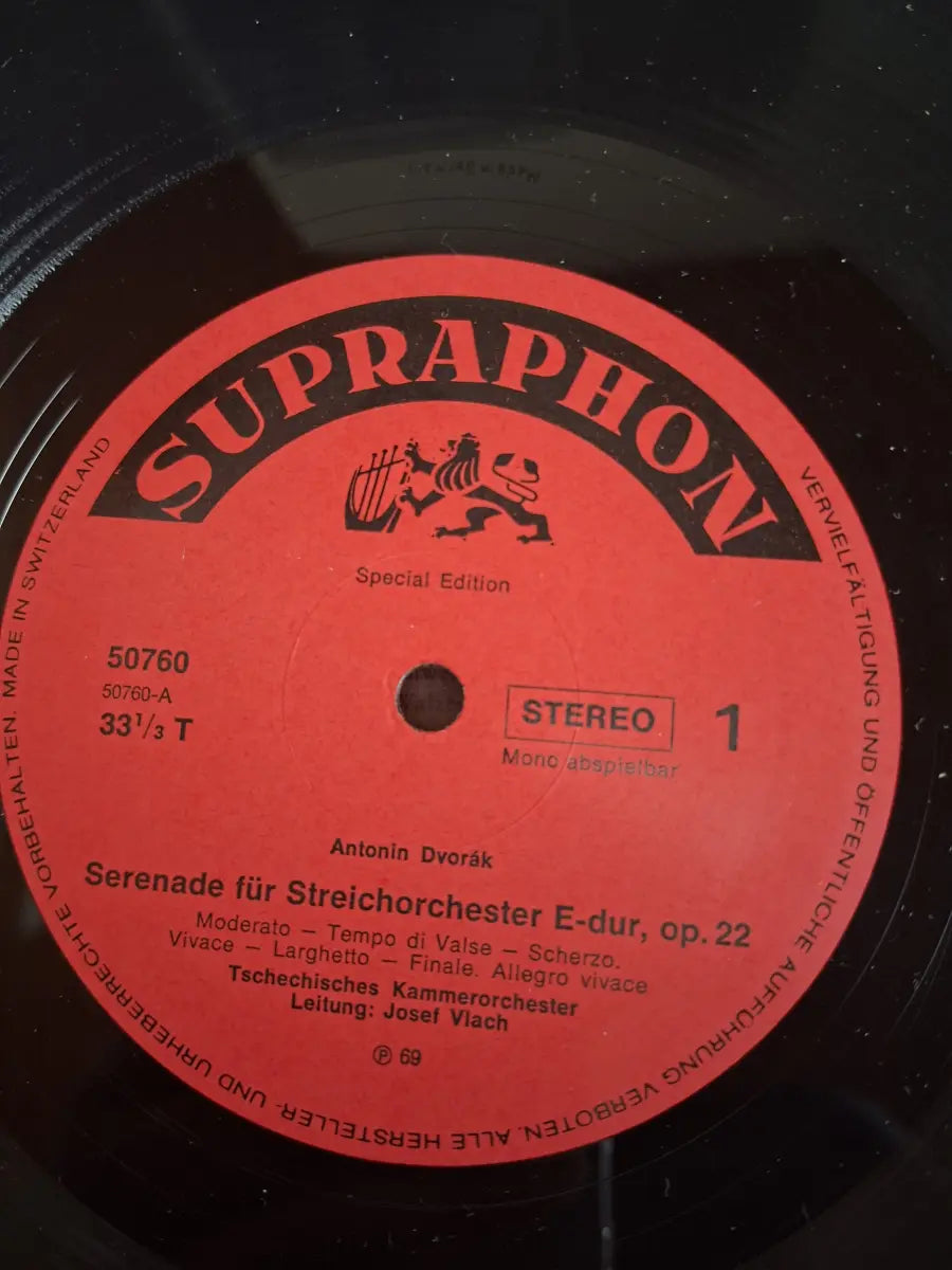 Dvořák, Tschechisches Kammerorchester, Josef Vlach, Kammerharmonie Prag Martin Turnovský – Serenade Für Streichorchester In E-dur , Serenade Für Bläser In D-moll