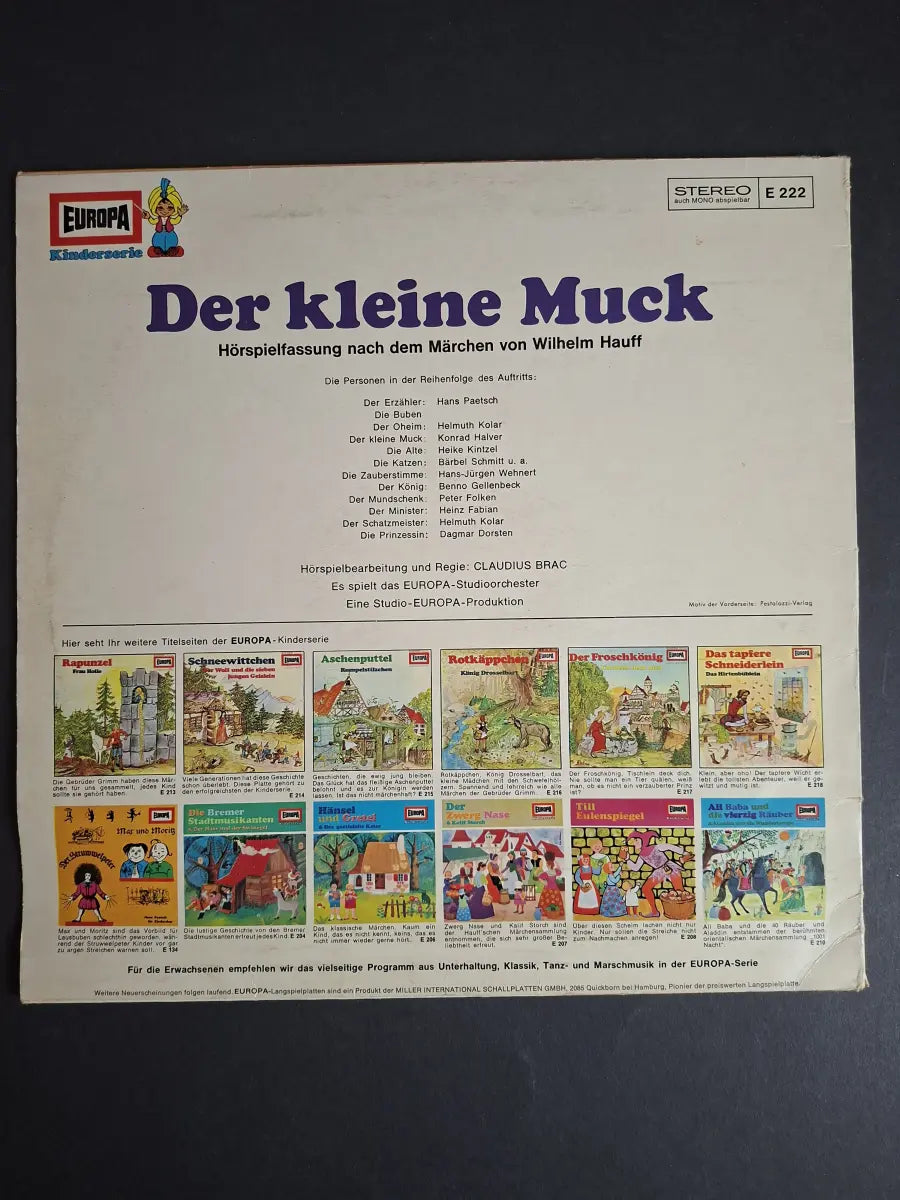 Wilhelm Hauff – Der Kleine Muck