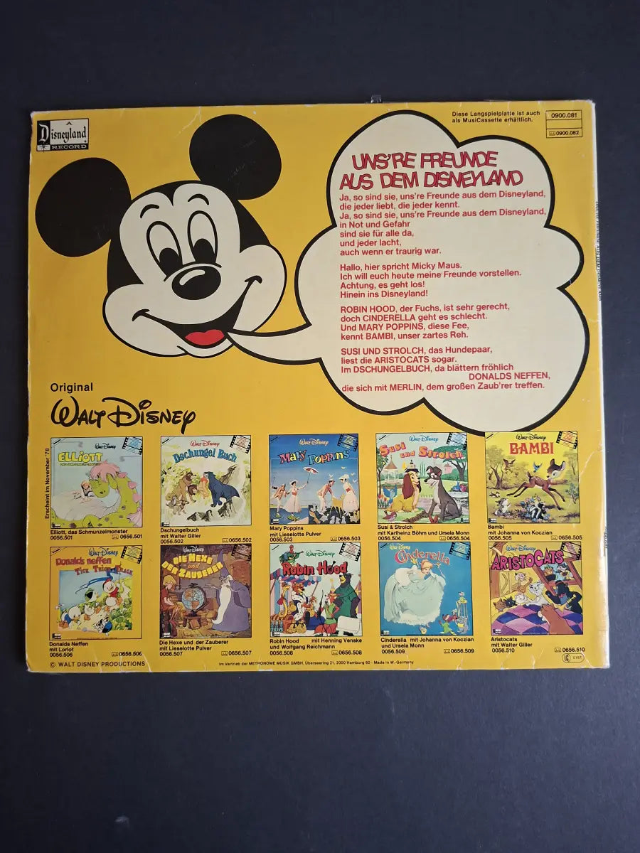 Uns‘re Freunde Aus Dem Disneyland ( Szenen Und Musik Aus Den Original-Hörspielen )
