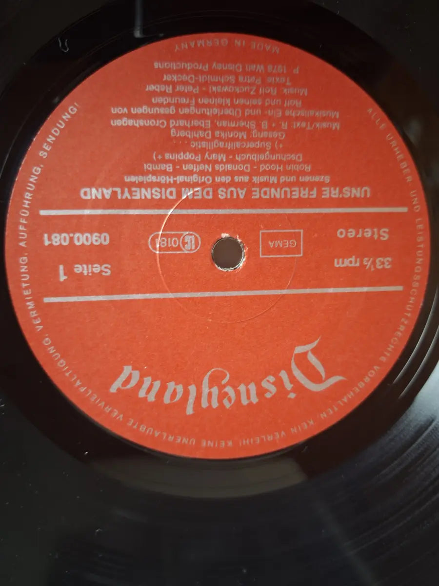 Uns‘re Freunde Aus Dem Disneyland ( Szenen Und Musik Aus Den Original-Hörspielen )