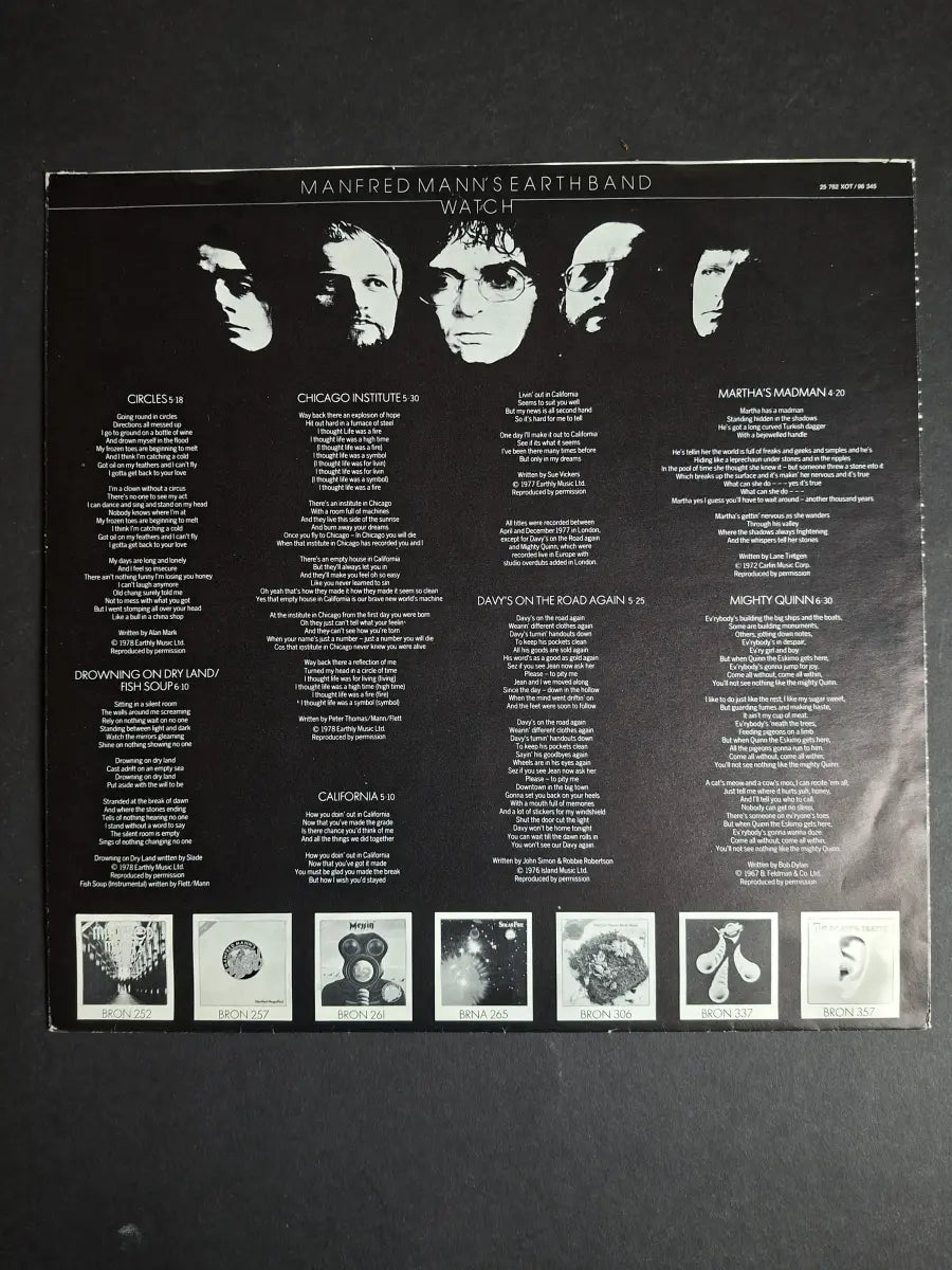 Manfred Mann's Earth Band ‎– Watch