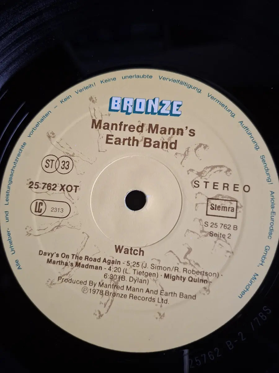 Manfred Mann's Earth Band ‎– Watch