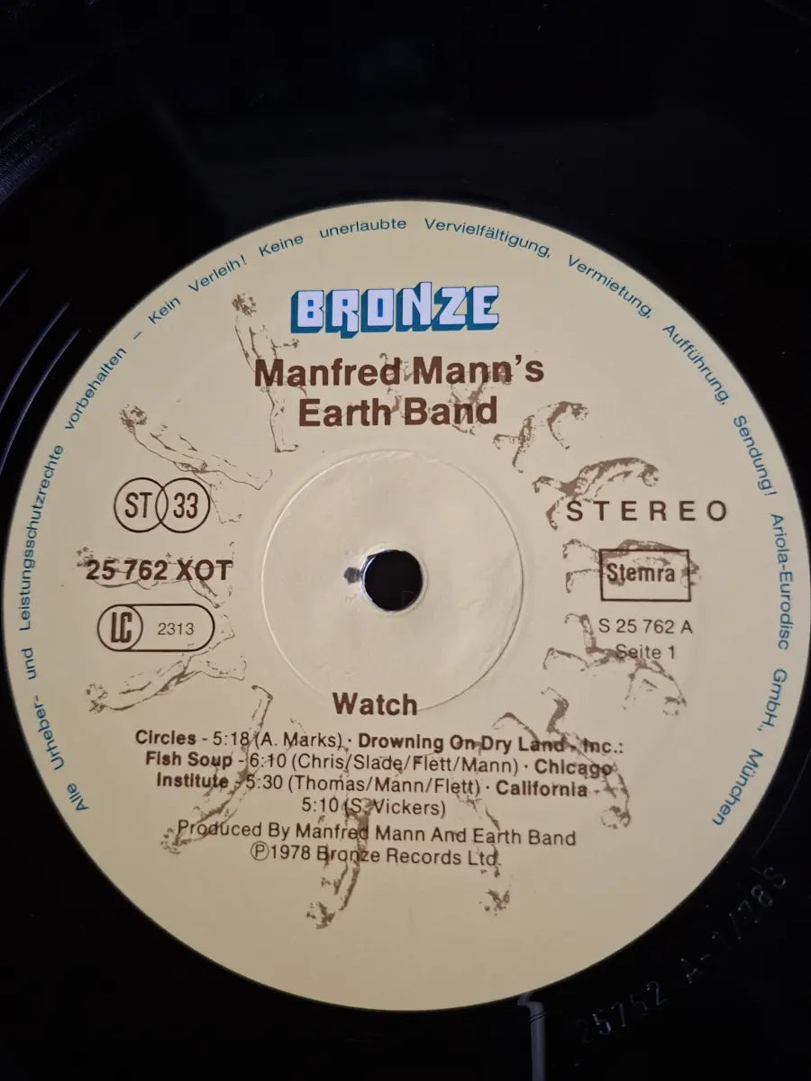 Manfred Mann's Earth Band ‎– Watch