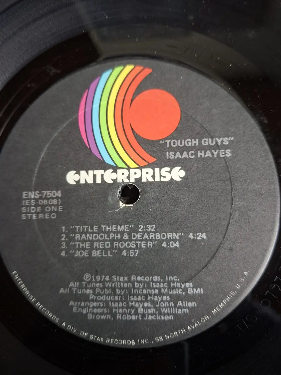 Isaac Hayes – Tough Guys (Music From The Soundtrack Of The Paramount Release 'Three Tough Guys')