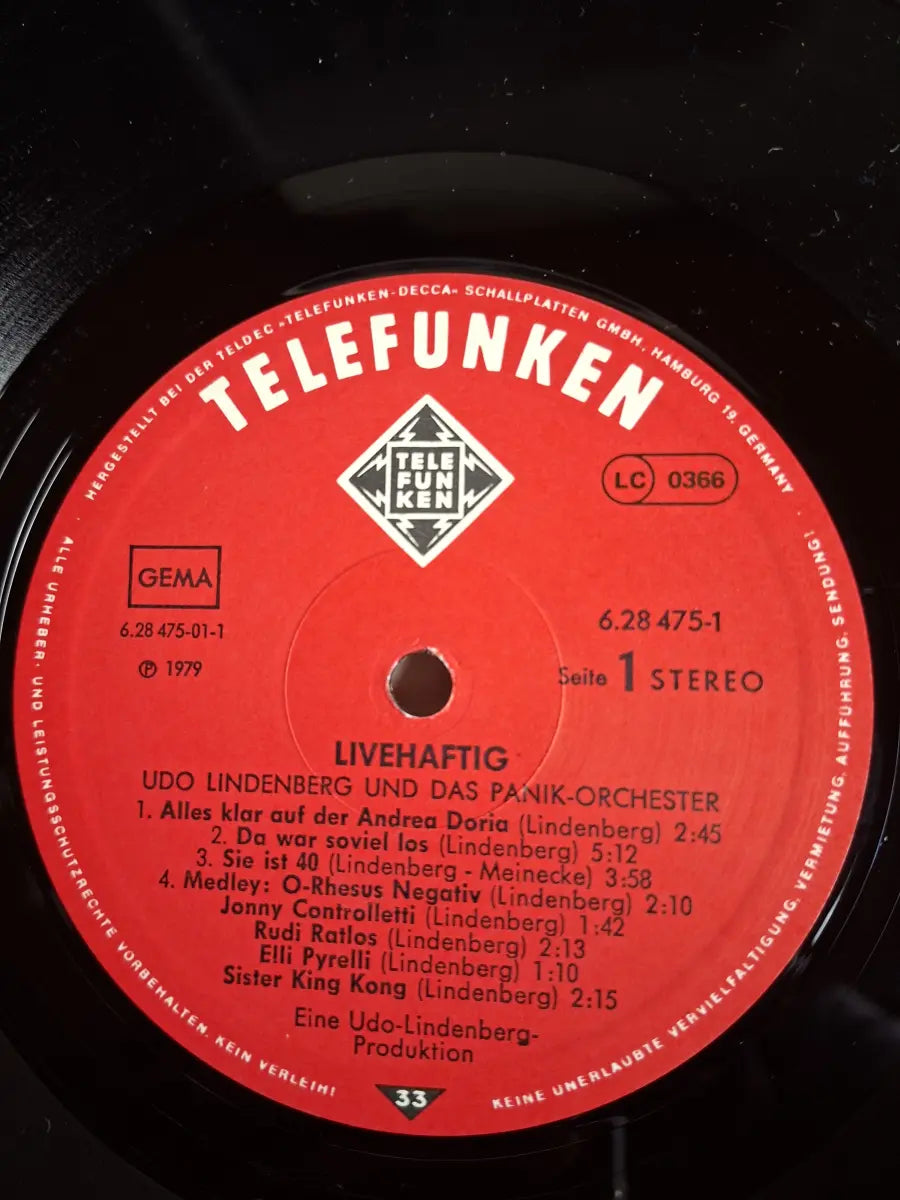 Udo Lindenberg – Livehaftig