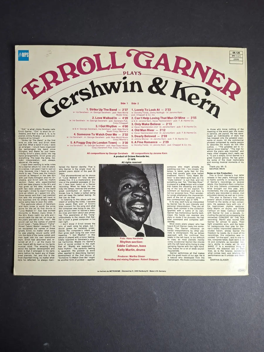 Erroll Garner – Erroll Garner Plays Gershwin And Kern