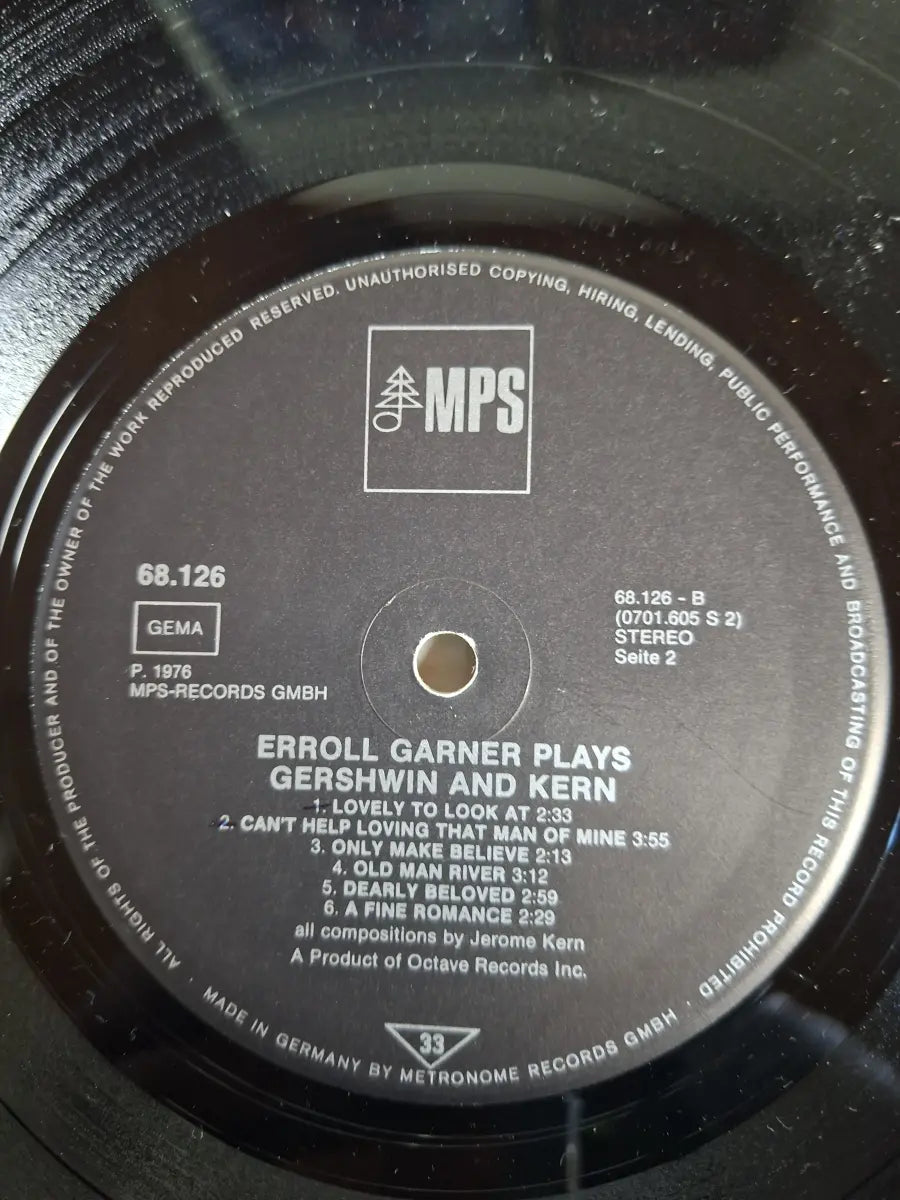 Erroll Garner – Erroll Garner Plays Gershwin And Kern